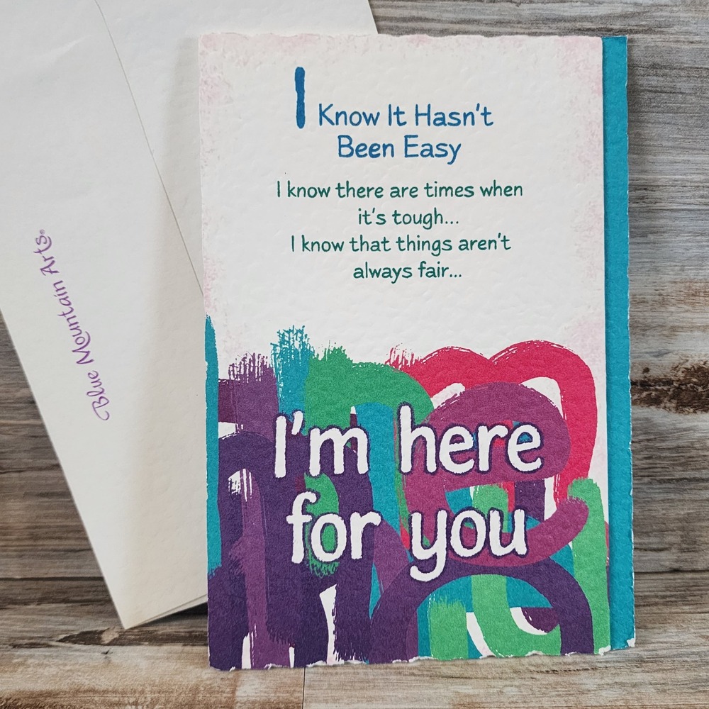 Blue Mountain Arts I'm Here For You Greeting Card Douglas Pagels Support Card